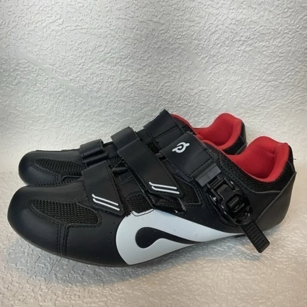 NWOB  Peloton Black Buckle Adjustable‎ Lightweight Cycling Shoes Unisex 43/US10